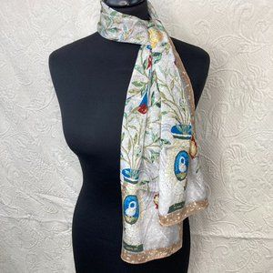 Metropolitan Museum Mosaic Urn Silk Oblong Scarf